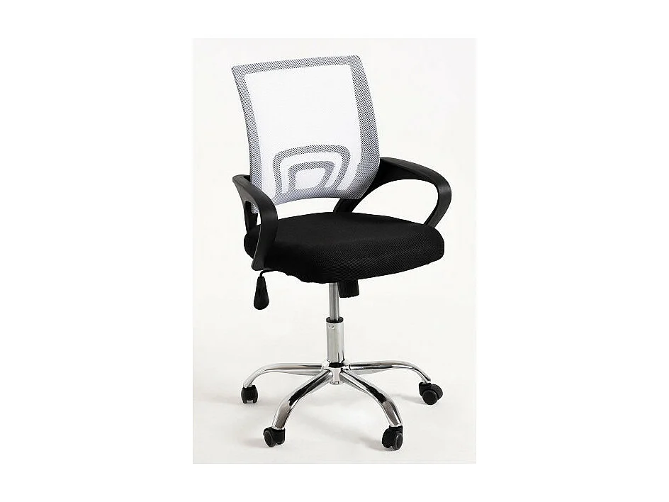 Silla de Oficina Blanca y Negro Midi Pro - Máxima Ergonomía - Ideal para Escritorio y Gaming