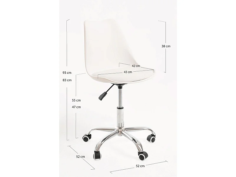 Silla de Oficina Blanca Neo - Máxima Ergonomía - Ideal para Escritorio y Gaming
