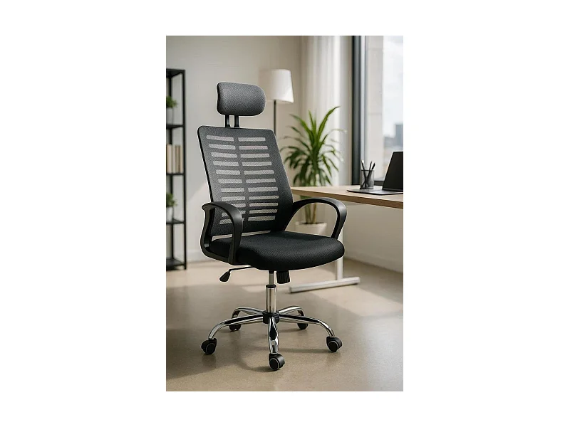 Silla de EscritorioGris Kontor - Máxima Ergonomía - Ideal para Escritorio y Gaming