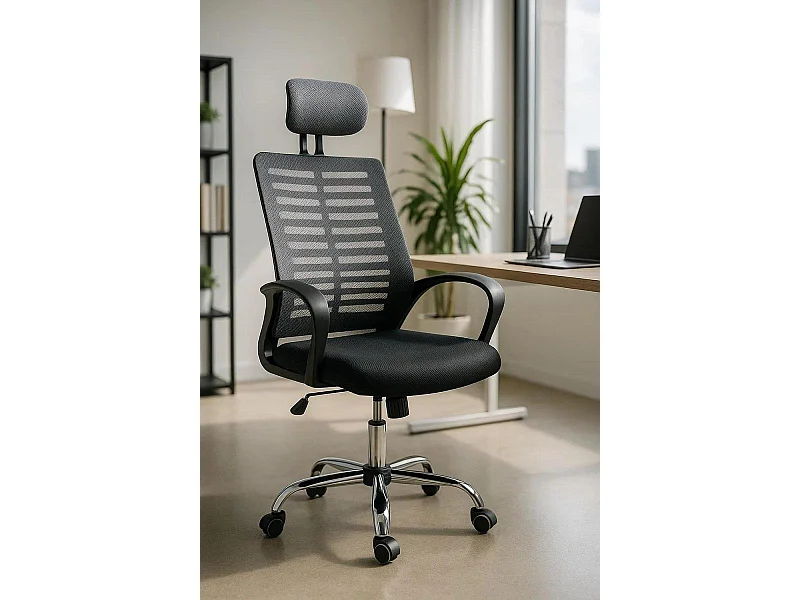 Silla de EscritorioGris Kontor - Máxima Ergonomía - Ideal para Escritorio y Gaming