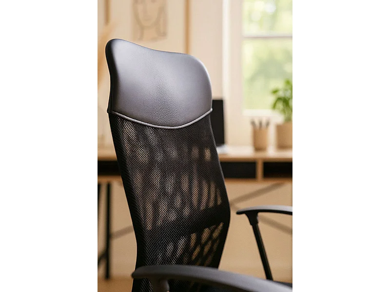 Silla de Oficina Negra Bakus - Máxima Ergonomía - Ideal para Escritorio y Gaming