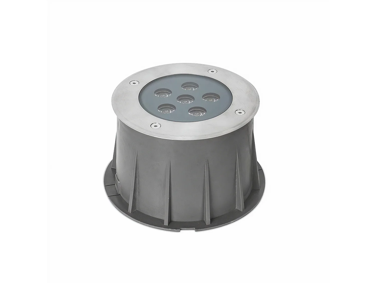 FORLIGHT Encastrés De Sol Ip65-Ip67 Ringo Ø155Mm Led 9.1W 3000K Acier Inoxydable 632Lm