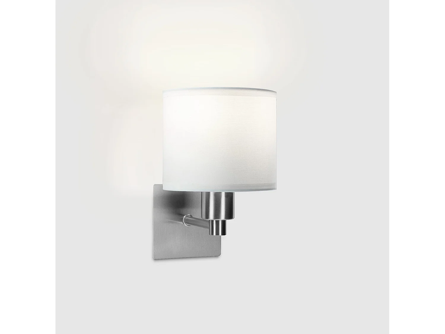 FORLIGHT Applique Ip20 Lyon E27 15W Nickel Satiné