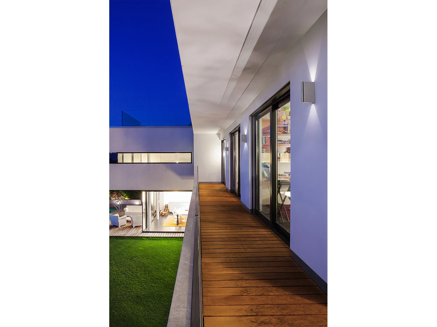 FORLIGHT Applique Extérieure Ip44 Elix Led 6.2W 3000K Acier Inoxydable 129Lm