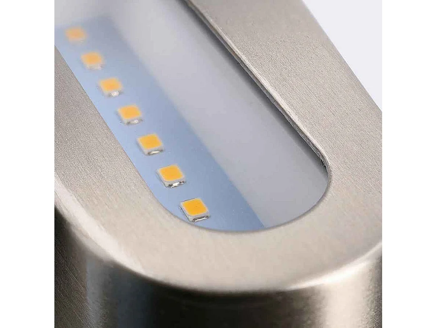 FORLIGHT Applique Extérieure Ip44 Elix Led 6.2W 3000K Acier Inoxydable 129Lm