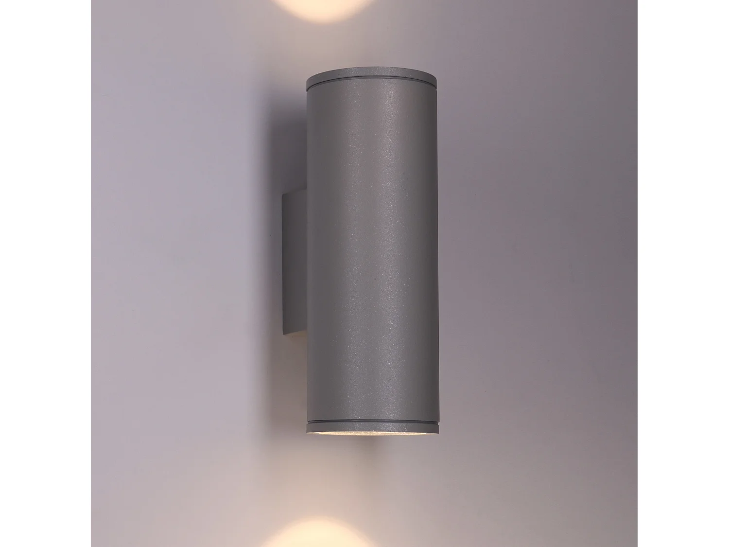 FORLIGHT Applique Extérieure Ip54 Orion Double Emission Led 11.3W 3000K Gris 1135Lm