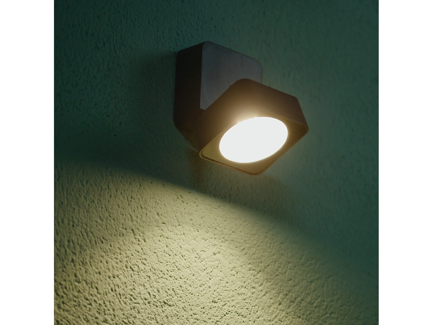 FORLIGHT Applique Extérieure Ip44 Tilt Led 7W 3000K Gris Urbain 663Lm