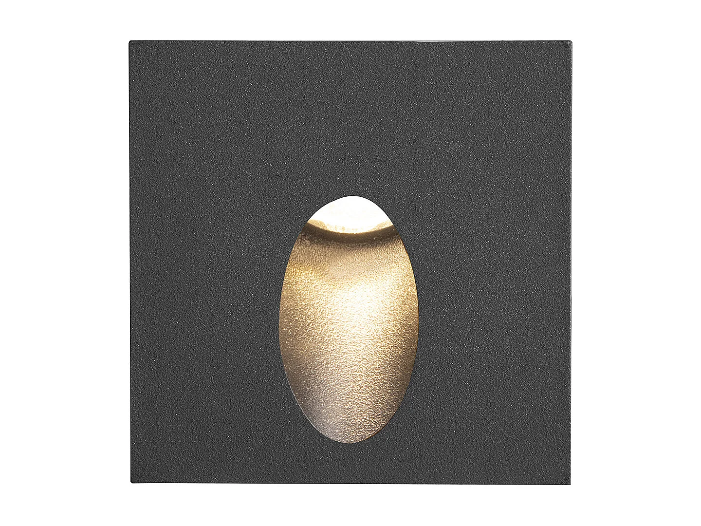 FORLIGHT Encastrés De Mur Ip65 Icon Square Led 2.2W 3000K Noir 61Lm