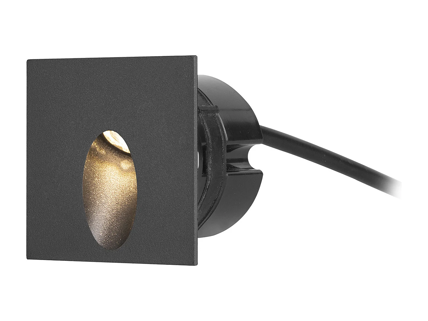 FORLIGHT Encastrés De Mur Ip65 Icon Square Led 2.2W 3000K Noir 61Lm