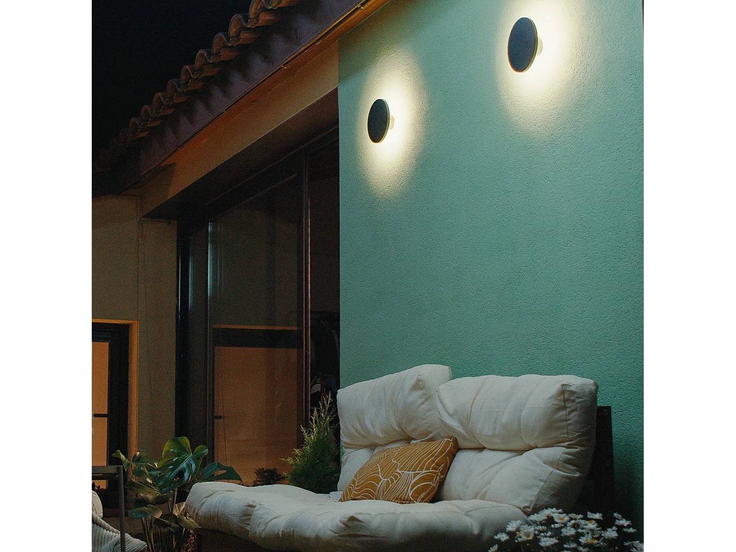 FORLIGHT Applique Extérieure Ip44 Yika Led 6.3W 3000K Noir 677Lm