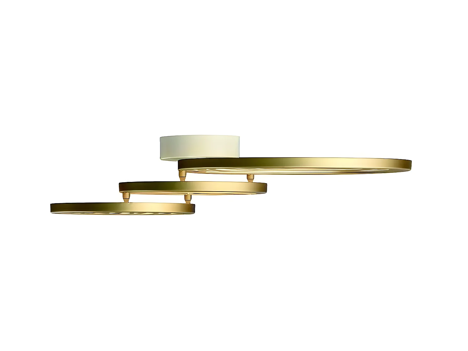 Plafondd LED en aluminium modèle COLLAGE EN or de MANTRA