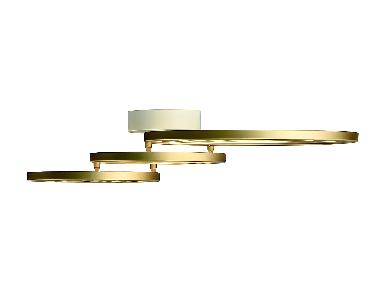 Plafondd LED en aluminium modèle COLLAGE EN or de MANTRA