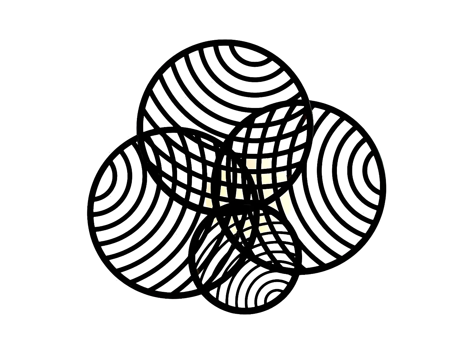 Lampe Plafond LED 60w modèle COLLAGE en noir MANTRA