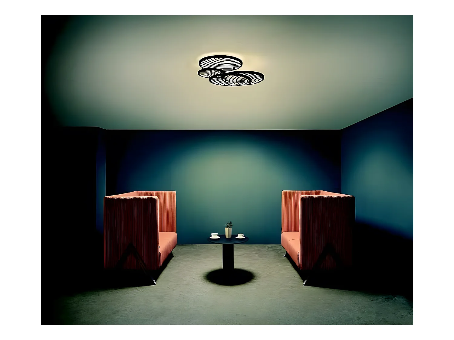 Lampe Plafond LED 60w modèle COLLAGE en noir MANTRA