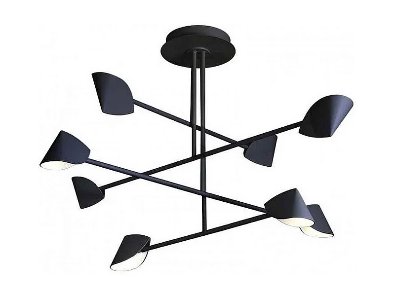 Plafondnier modèle CAPUCCINA noir led intégré MANTRA