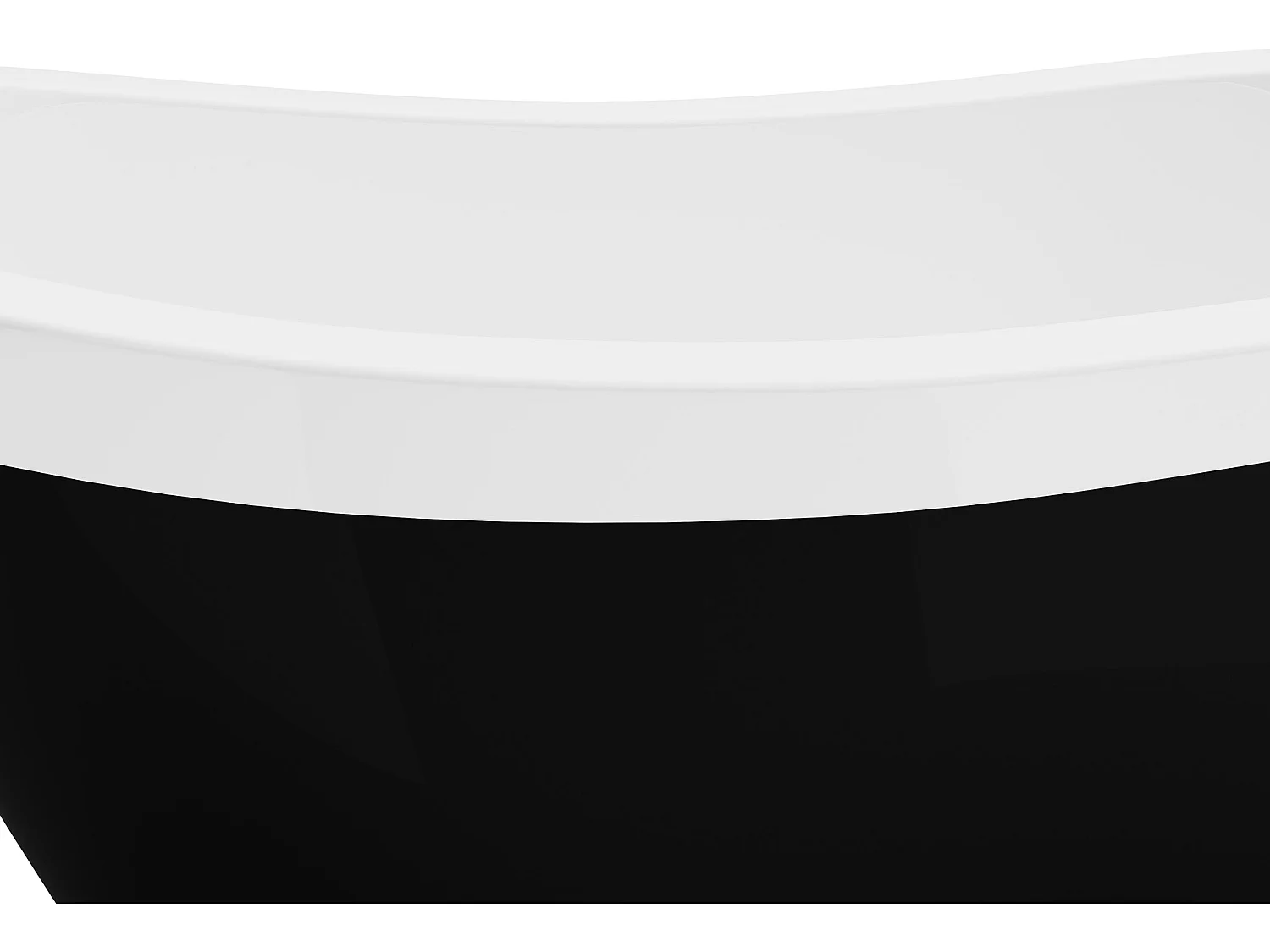 Baignoire îlot rétro avec pieds de lion argentés - 200 L - 145 x 74 x 77 cm - Noir mat - NISOS II