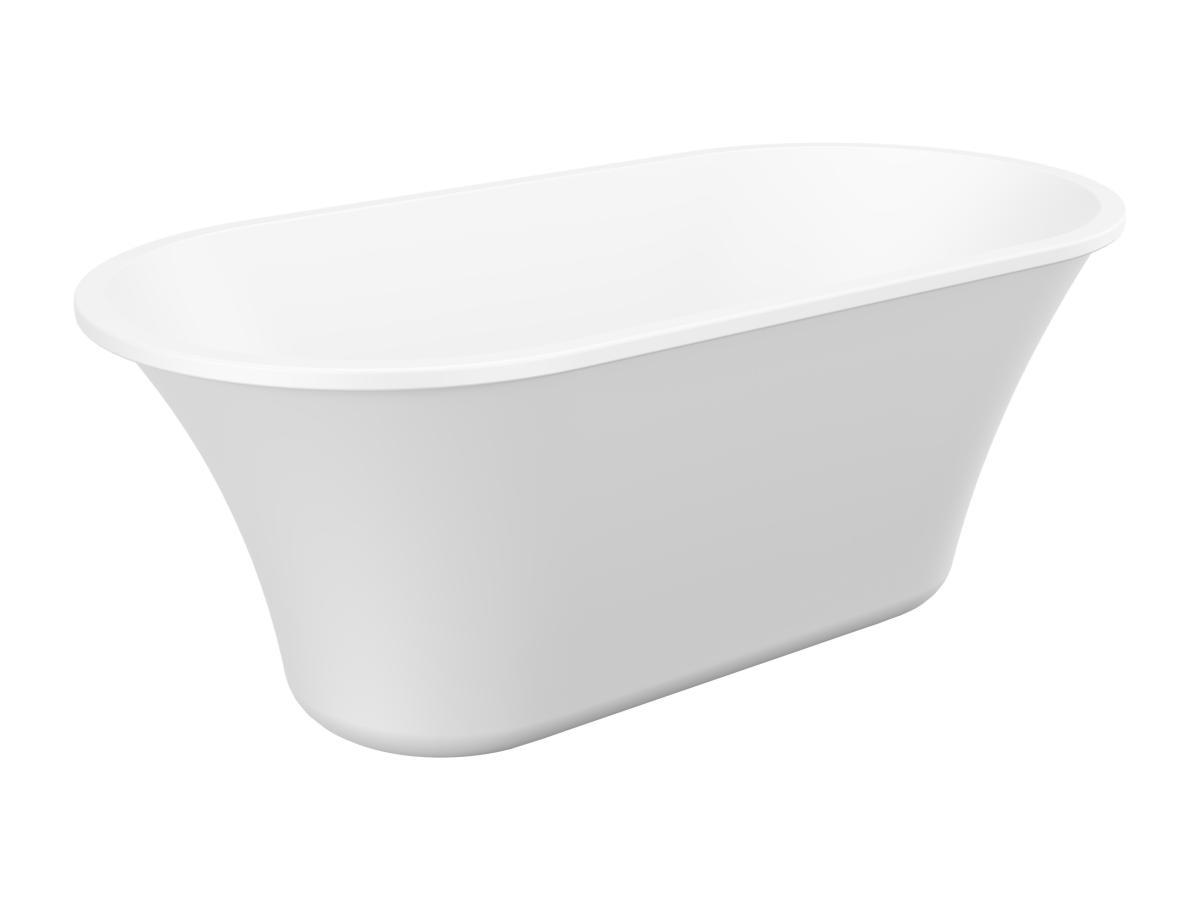 Freistehende Design-Badewanne - 193 L - 150 x 75 x 58 cm - Weiß - NOEMIE II günstig online kaufen