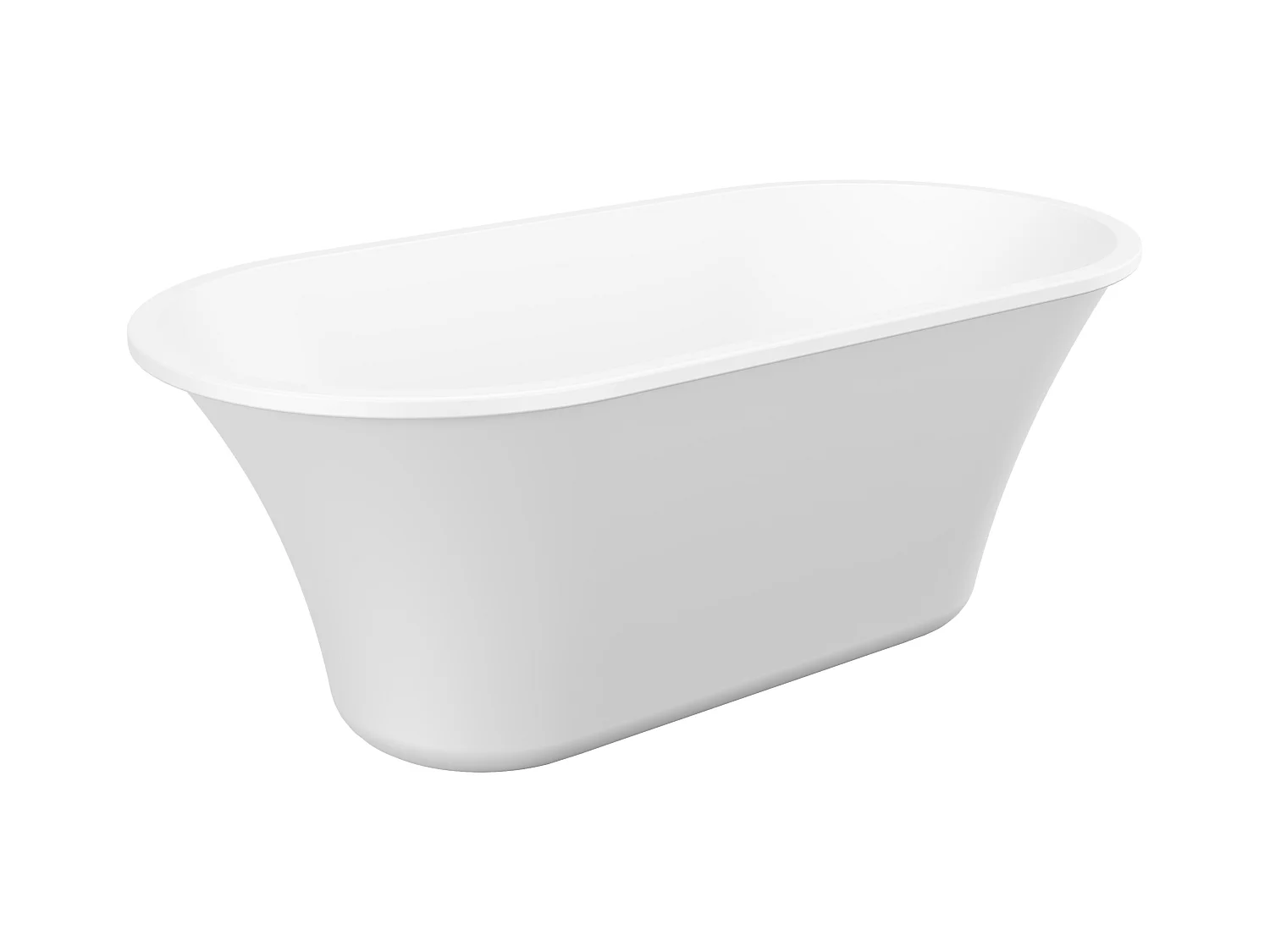 Freistehende Design-Badewanne - 193 L - 150 x 75 x 58 cm - Weiß - NOEMIE II