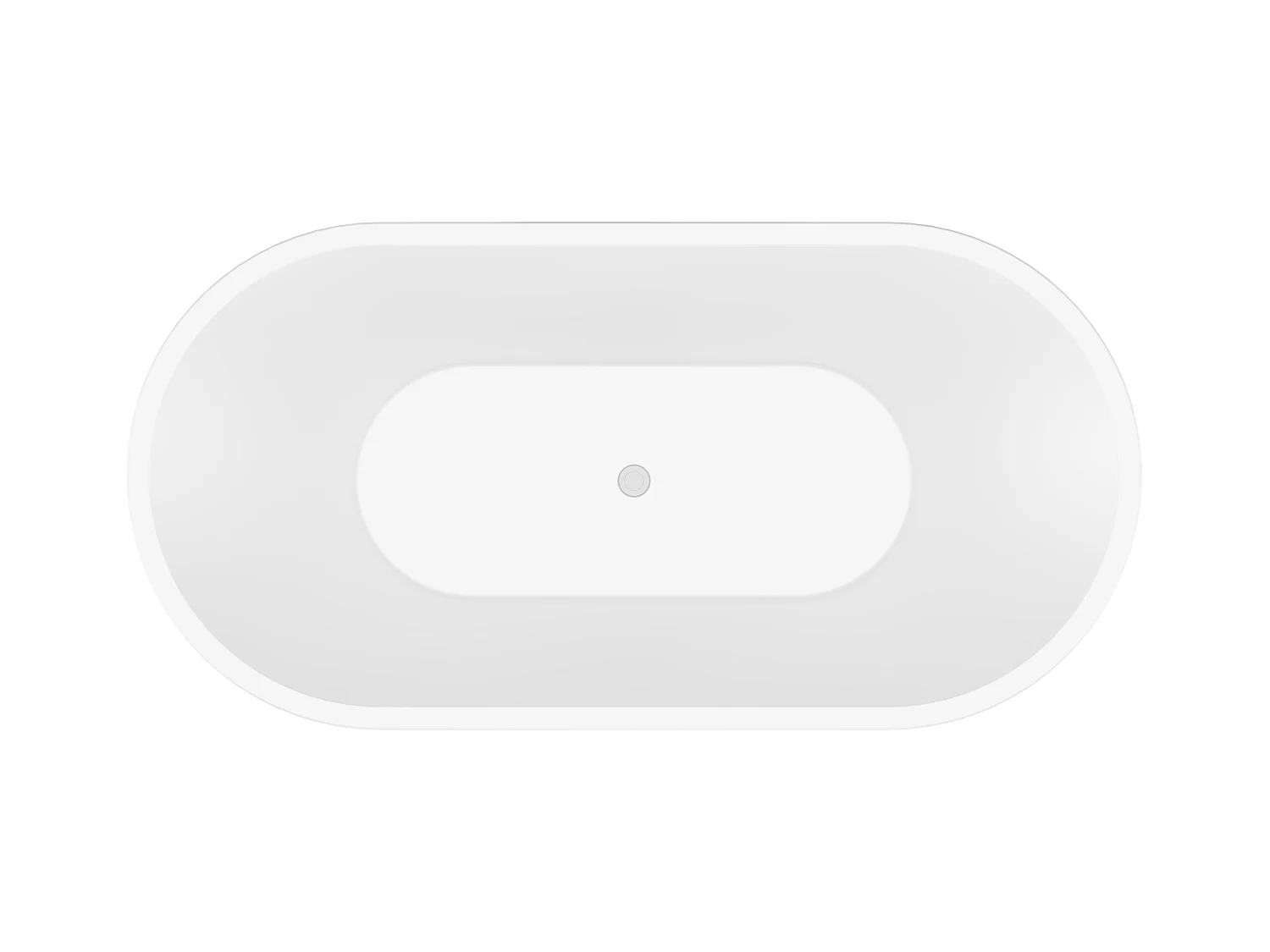 Freistehende Design-Badewanne - 193 L - 150 x 75 x 58 cm - Weiß - NOEMIE II