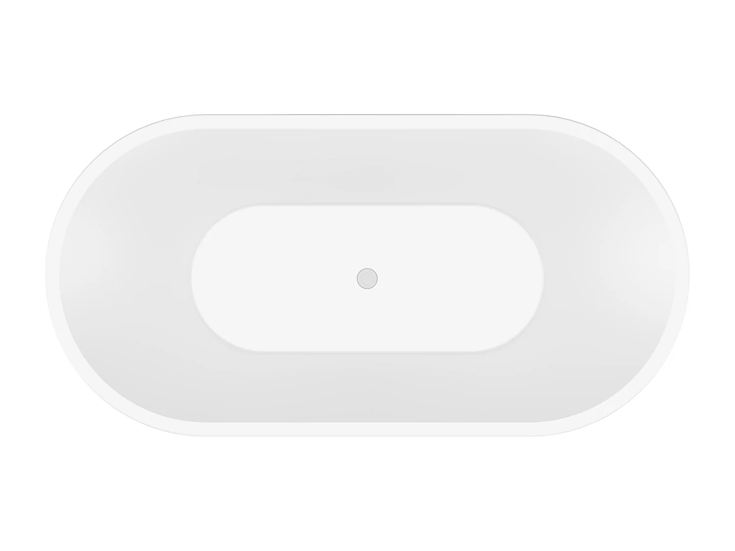 Baignoire îlot design - 193 L - 150 x 75 x 58 cm - Blanche - NOEMIE II