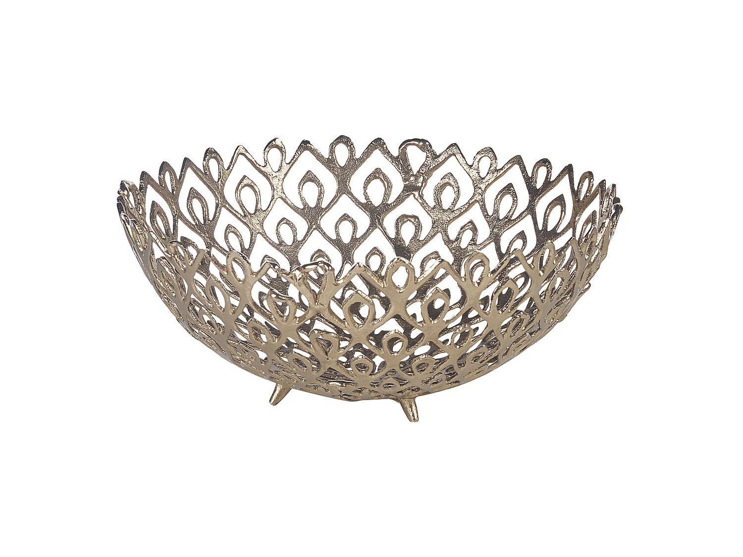 Lot de 2 bols décoratifs GROGOL Métal Doré