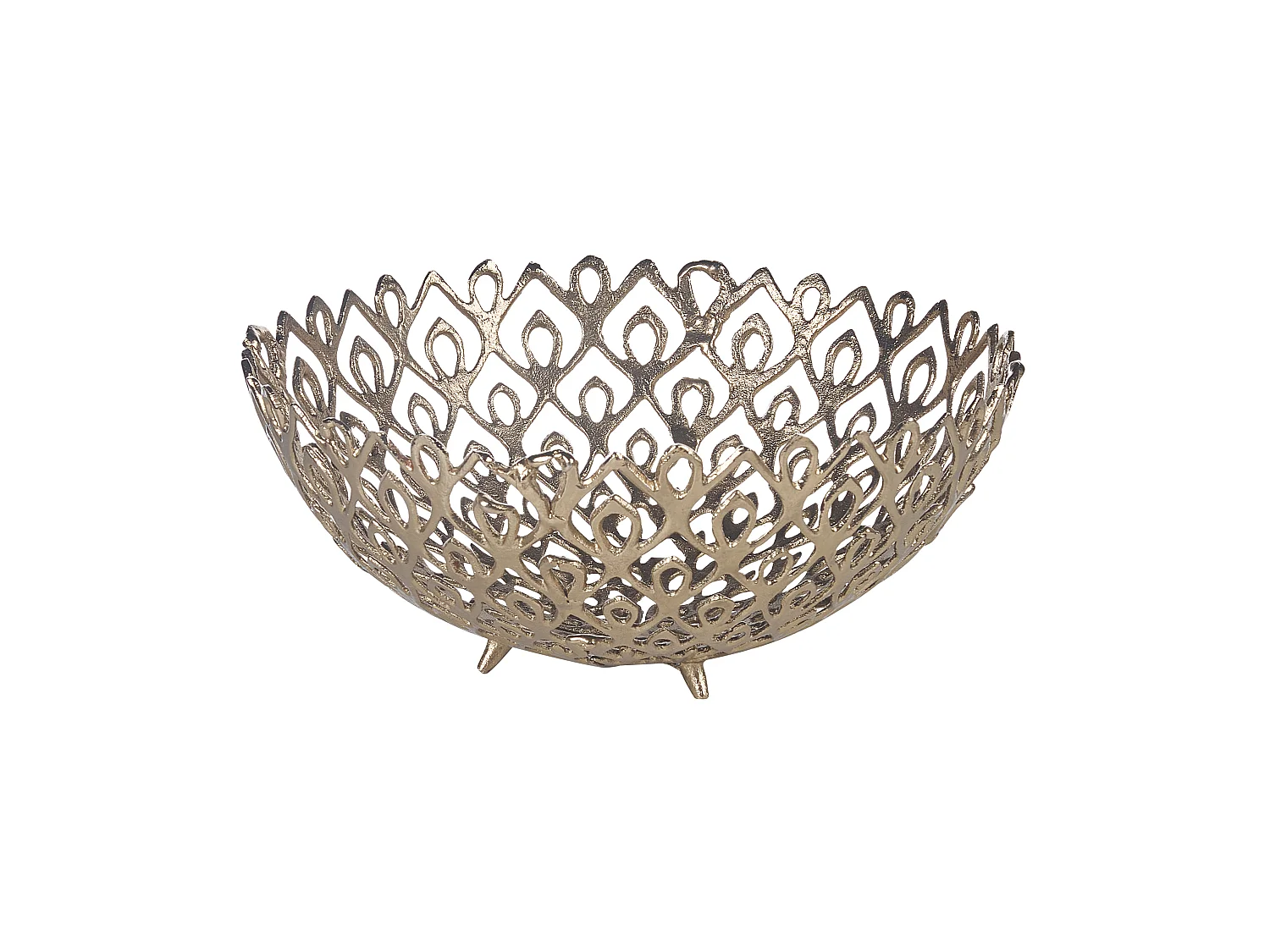 Lot de 2 bols décoratifs GROGOL Métal Doré