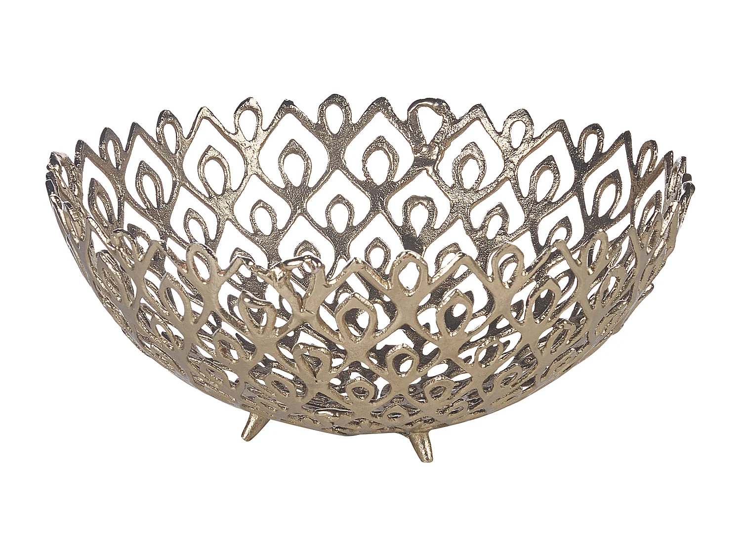 Lot de 2 bols décoratifs GROGOL Métal Doré