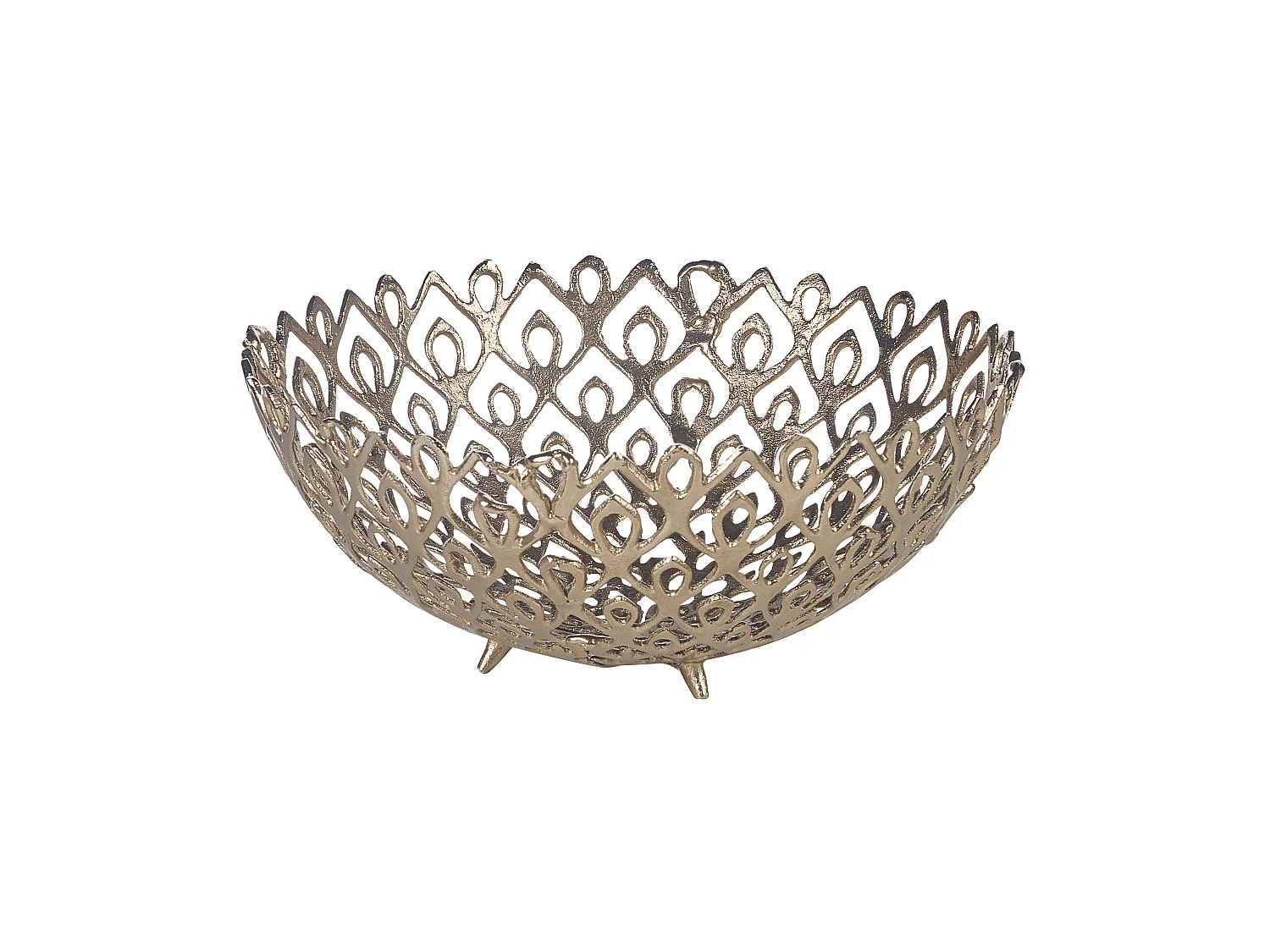 Lot de 2 bols décoratifs GROGOL Métal Doré