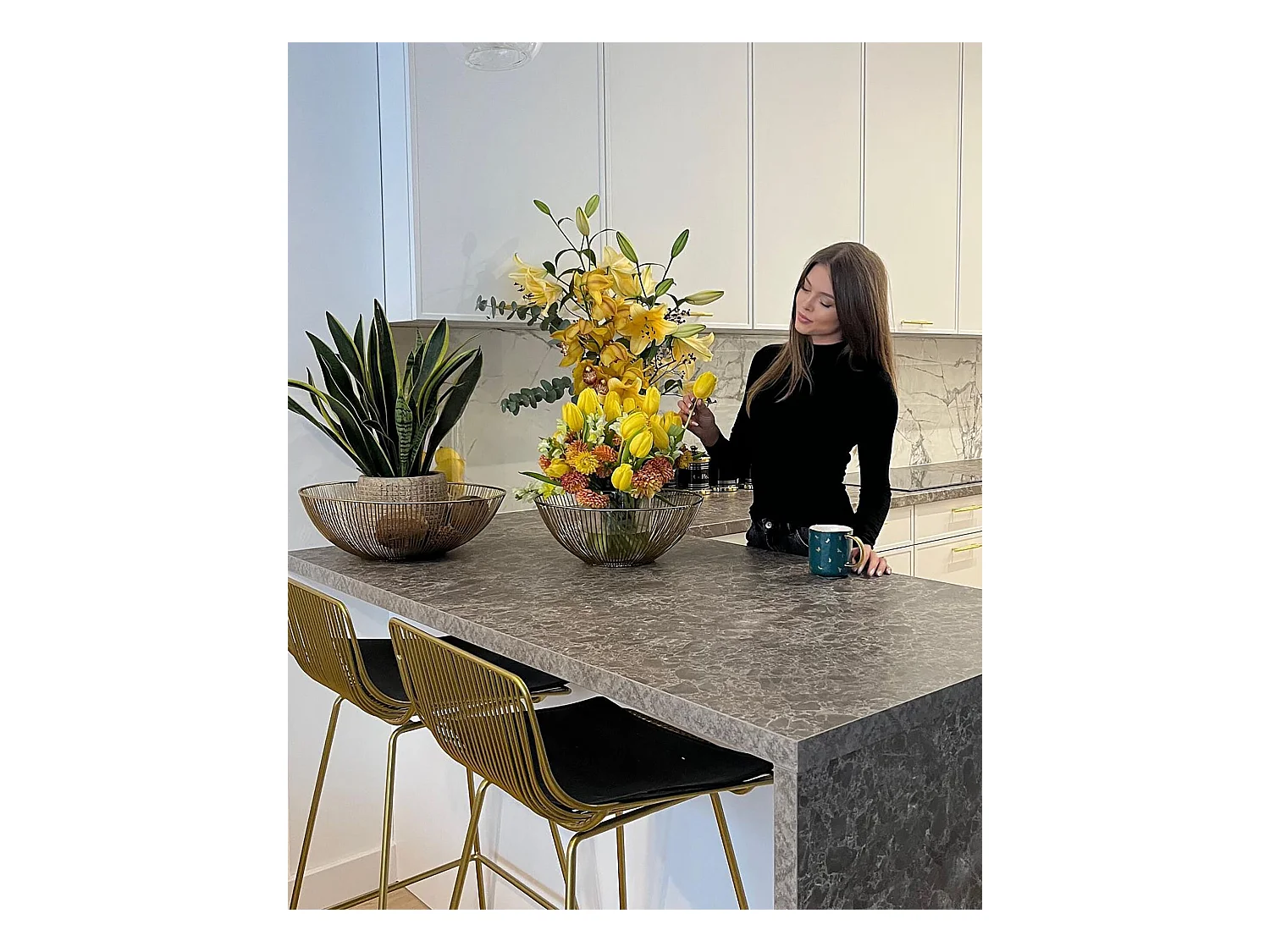 Dekoschale 3er Set Eisen gold rund Dekoschüssel Wohnaccessoires Modern Garut