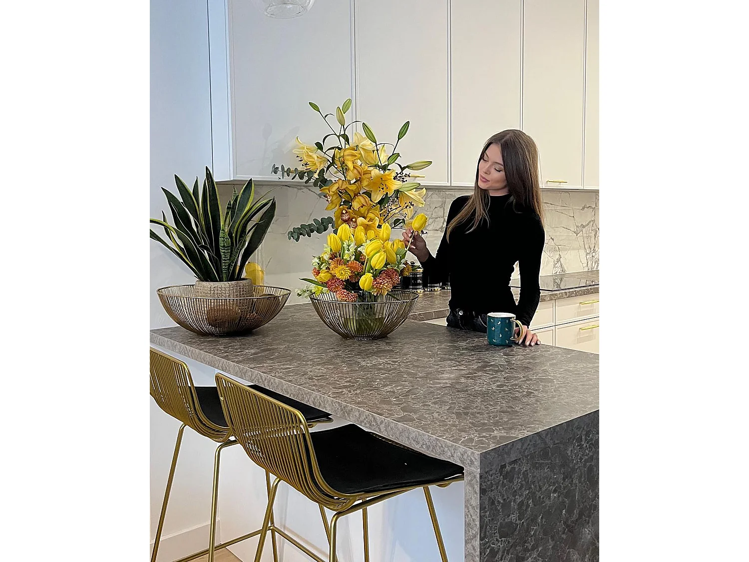 Lot de 3 bols décoratifs GARUT Métal Doré