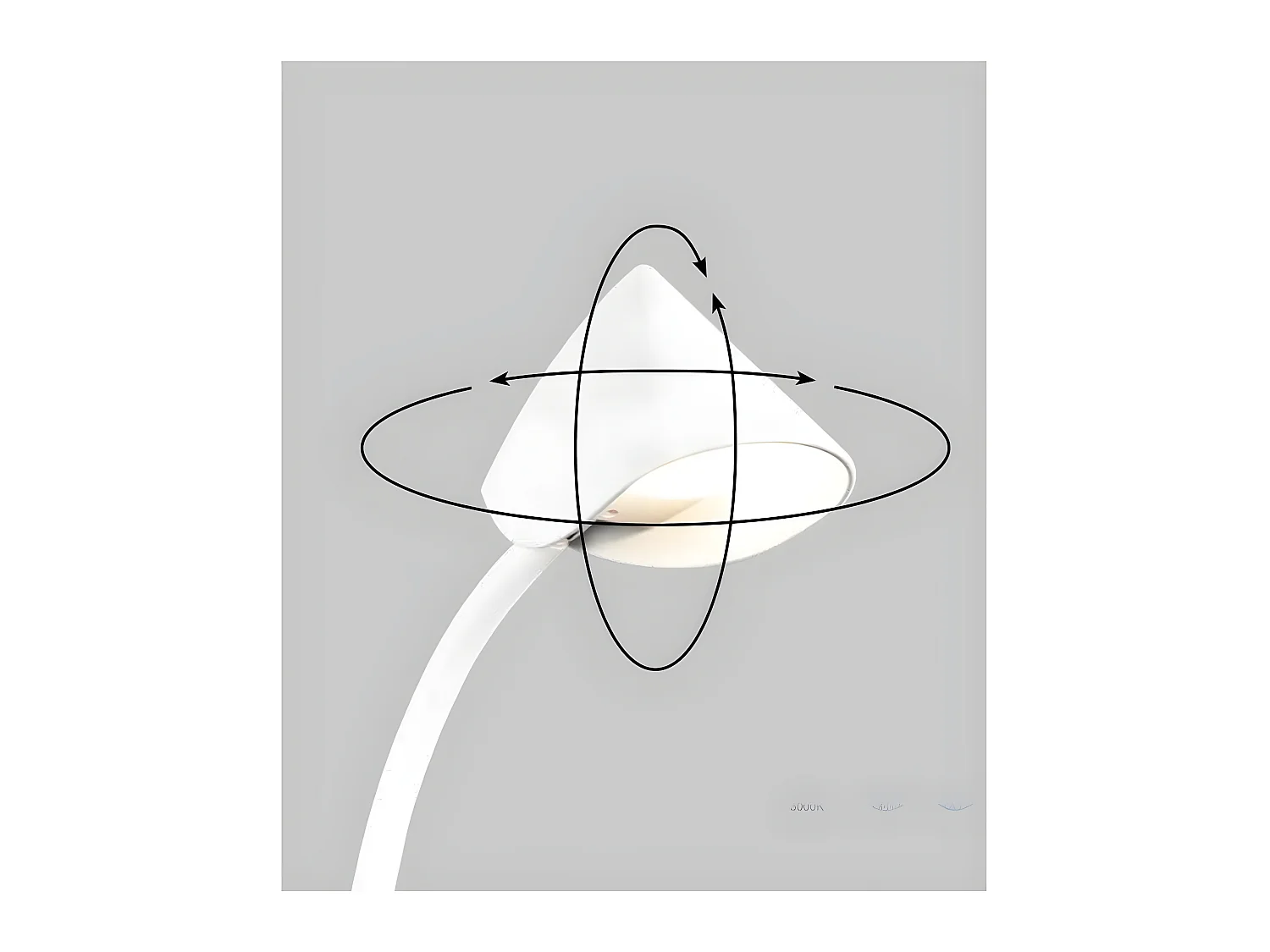 Plafondnier blanc modèle CAPPUCCINA led 30 w MANTRA