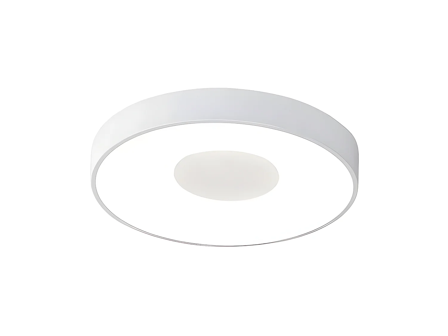 Plafondd LED 80w modèle COIN en blanc avec télécommande MANTRA
