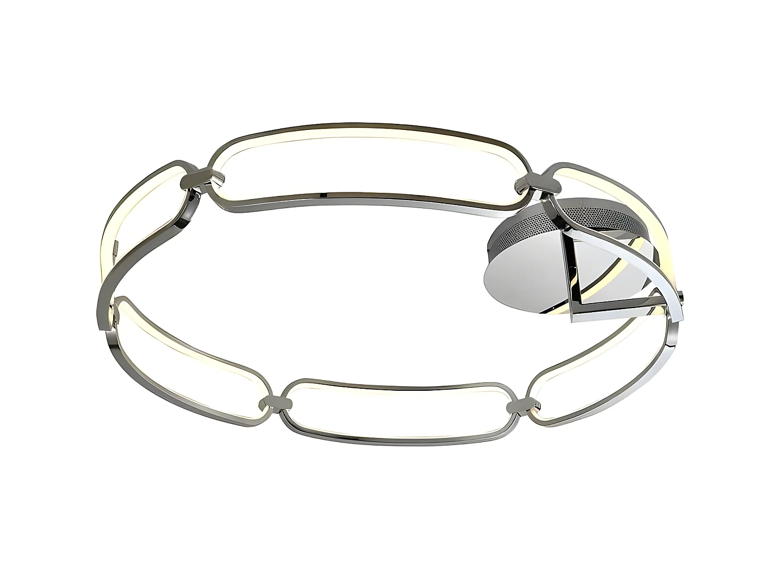 Plafon Led 65w Modelo Colette Cromo 80cm Dimable Cromo