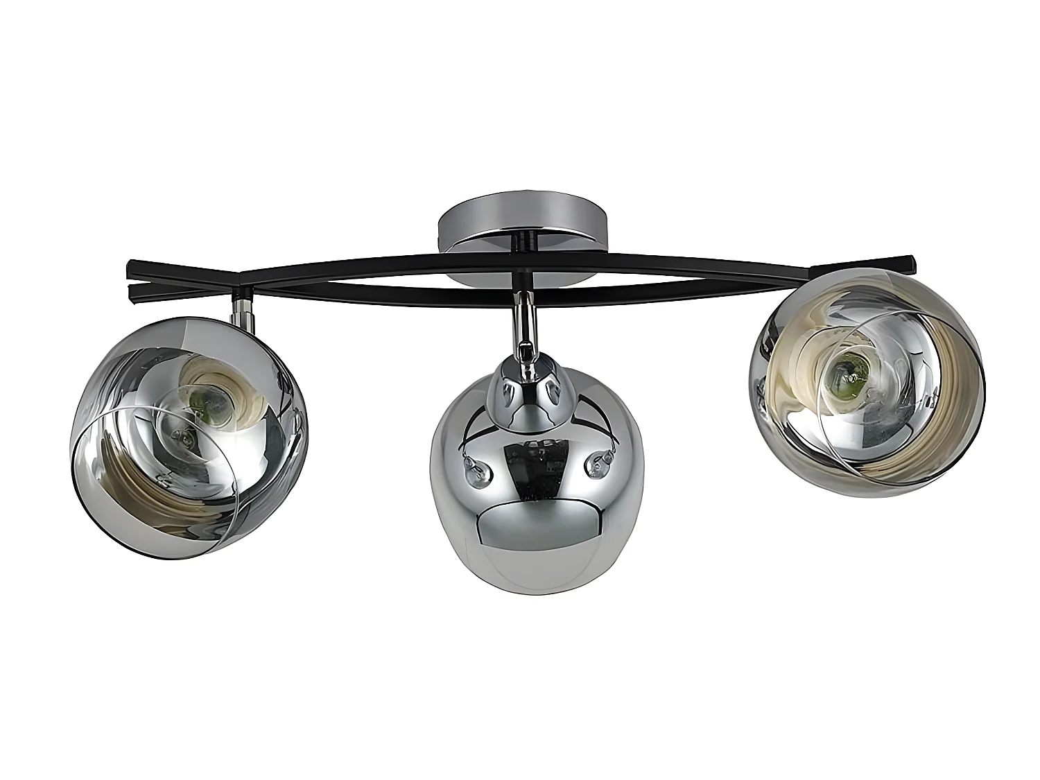 Regleta Plafon De 3 Focos Denali Cromo