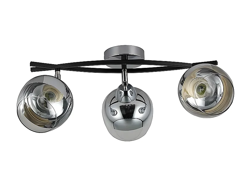 Regleta Plafon De 3 Focos Denali Cromo
