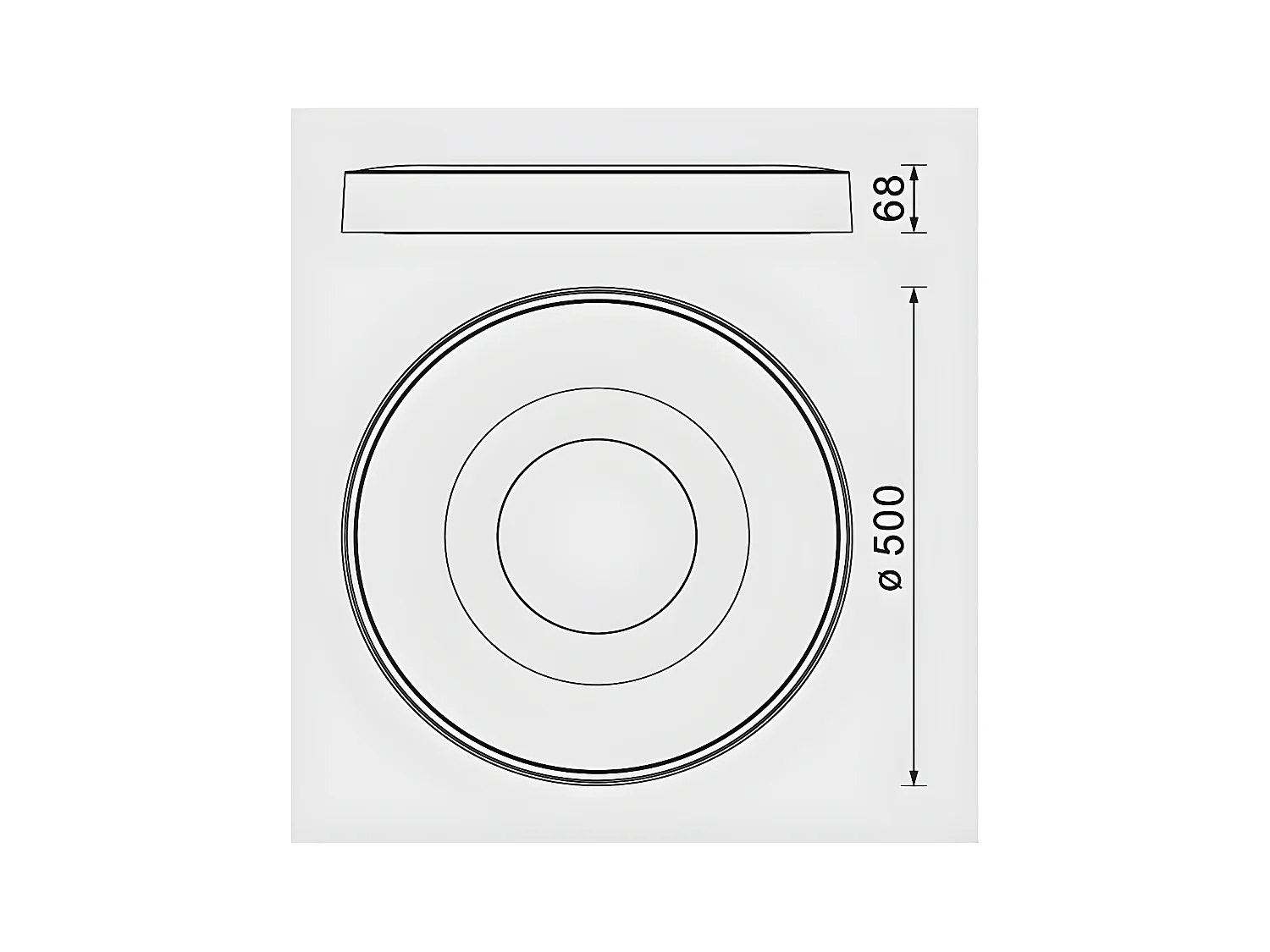 Plafondd LED moderne comprenant le modèle de télécommande COIN en bois MANTRA