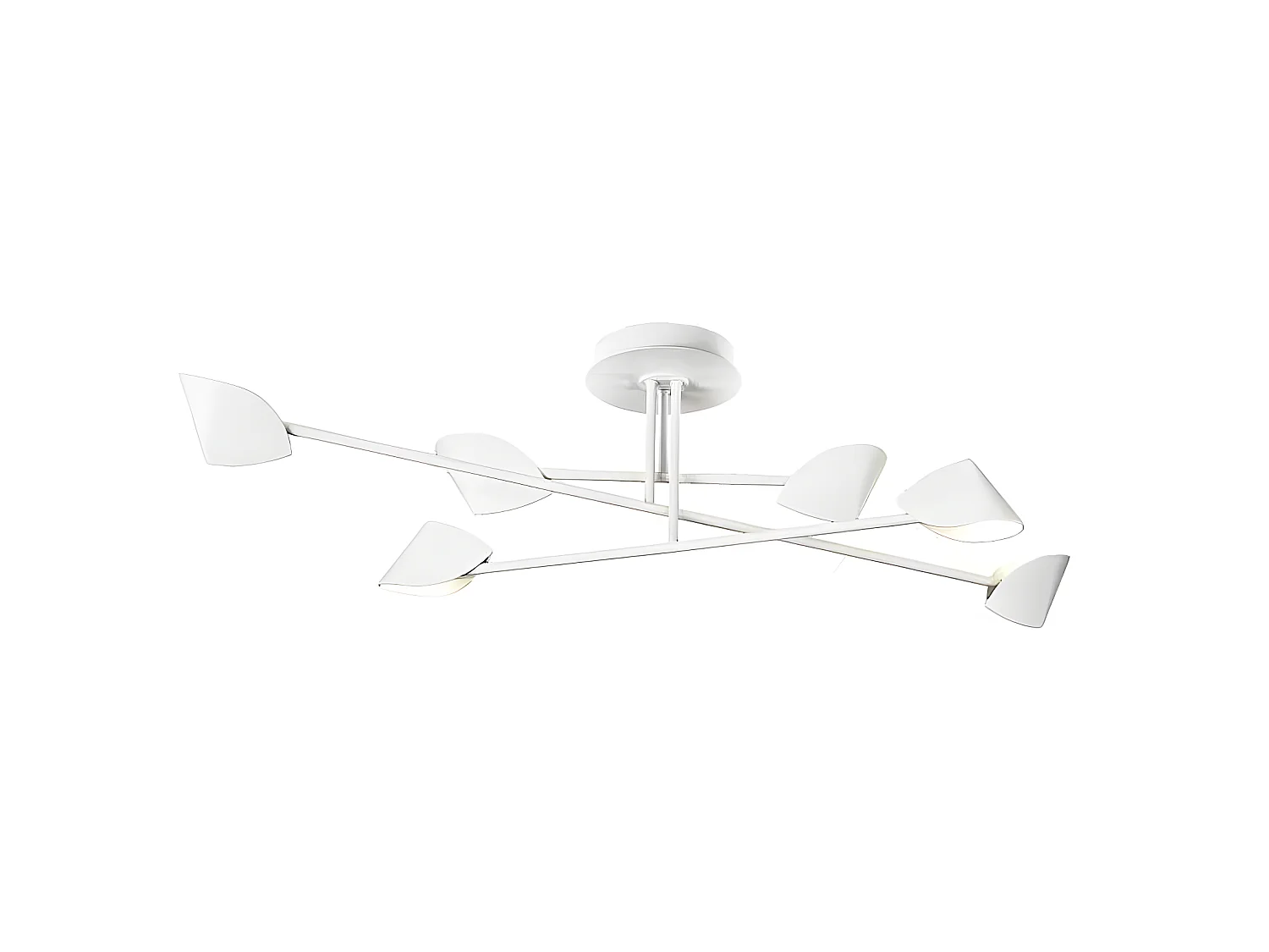 Semi-plafond led 44,5 w modèle CAPPUCCINA 6 L blanc MANTRA