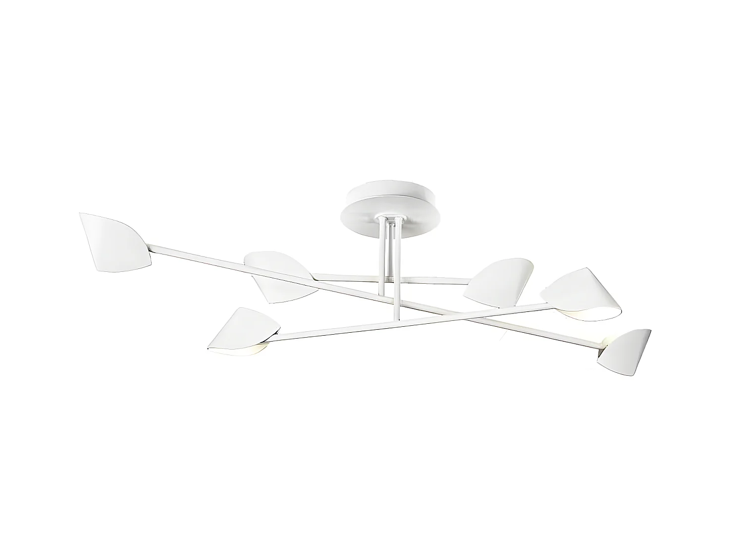 Semi-plafond led 44,5 w modèle CAPPUCCINA 6 L blanc MANTRA