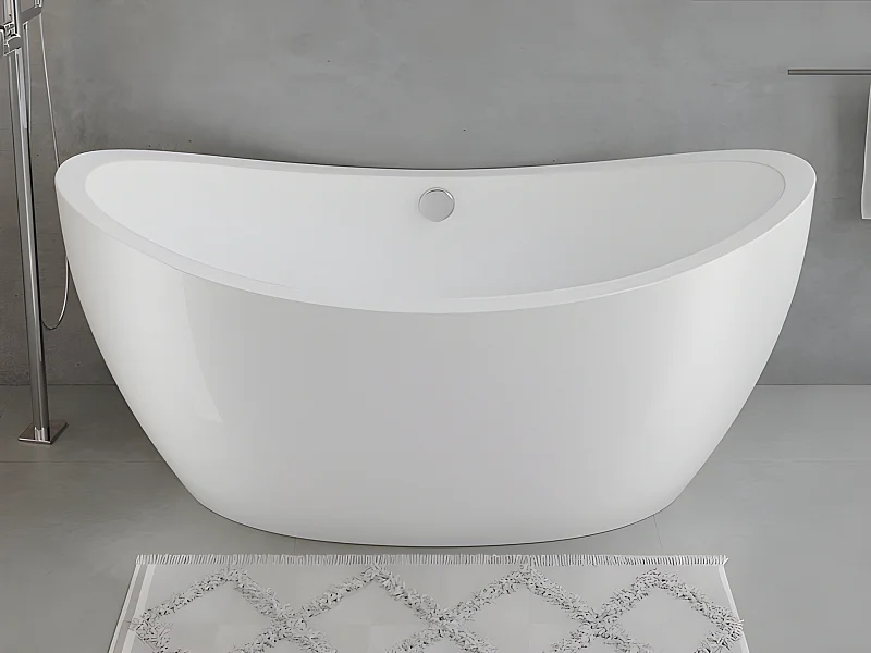 Baignoire îlot design blanche  - 225L - 170 x 83 x 77cm - ALDA