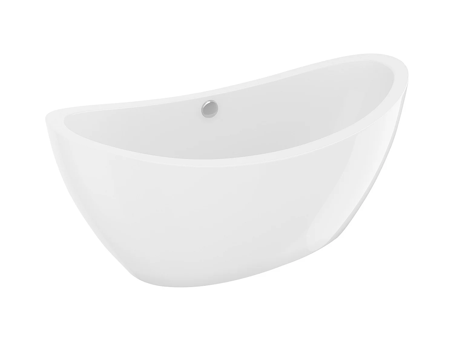 Baignoire îlot design blanche  - 225L - 170 x 83 x 77cm - ALDA