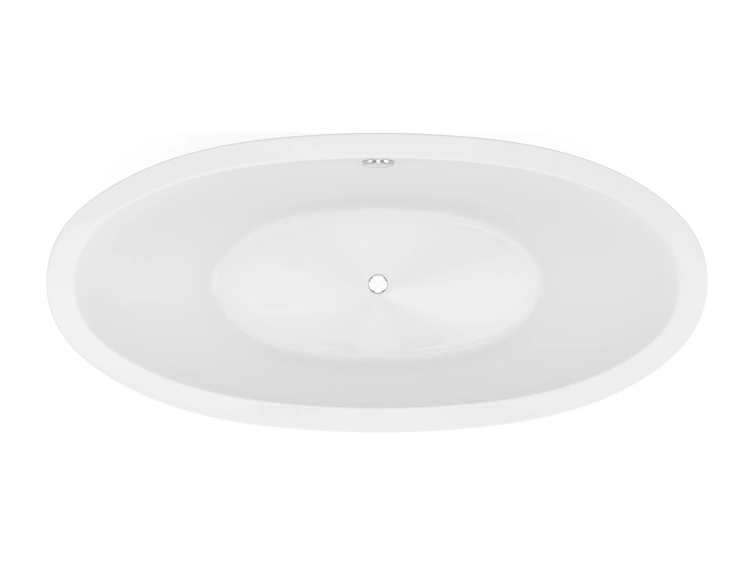 Baignoire îlot design blanche  - 225L - 170 x 83 x 77cm - ALDA