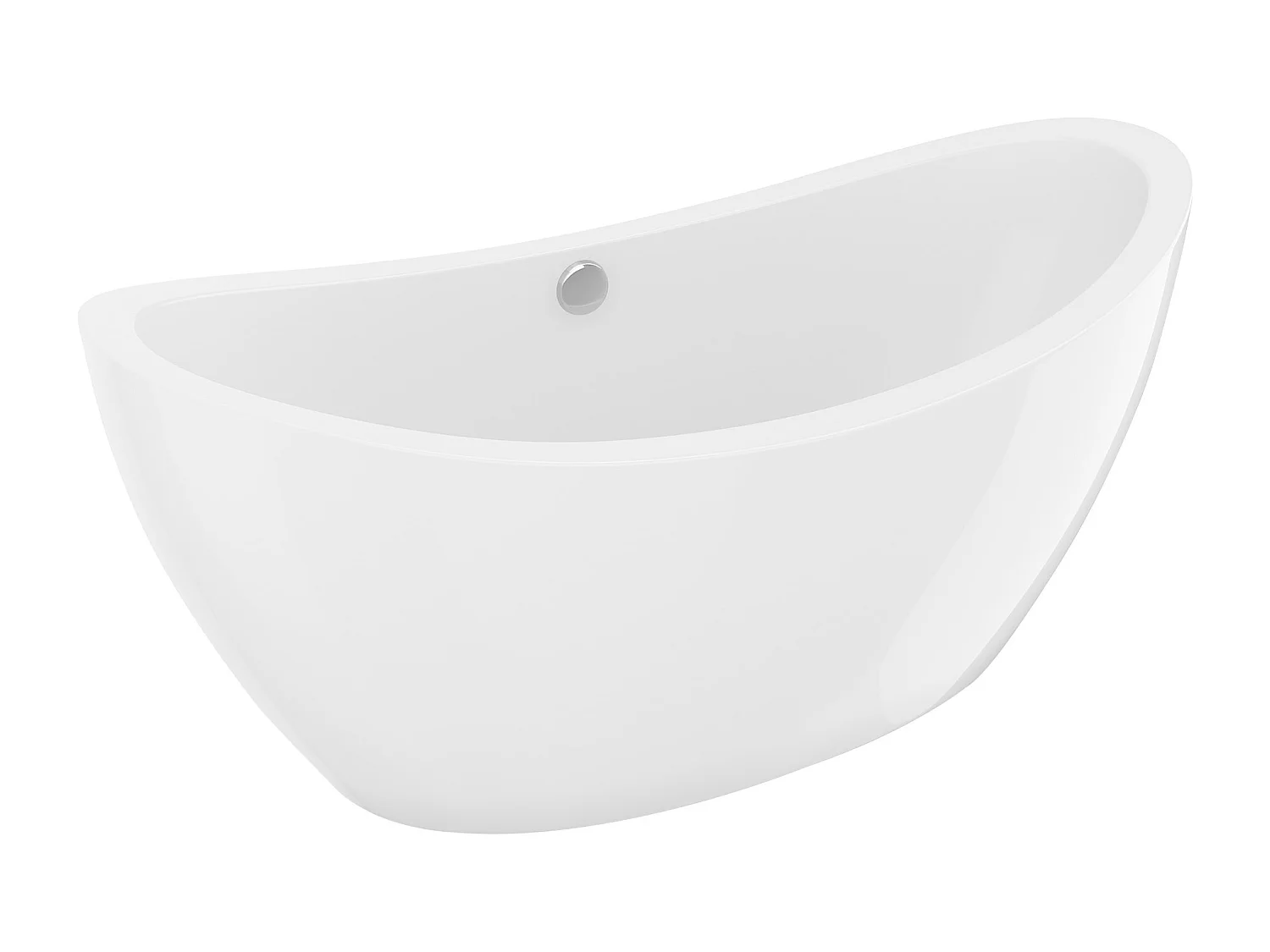 Baignoire îlot design blanche  - 225L - 170 x 83 x 77cm - ALDA