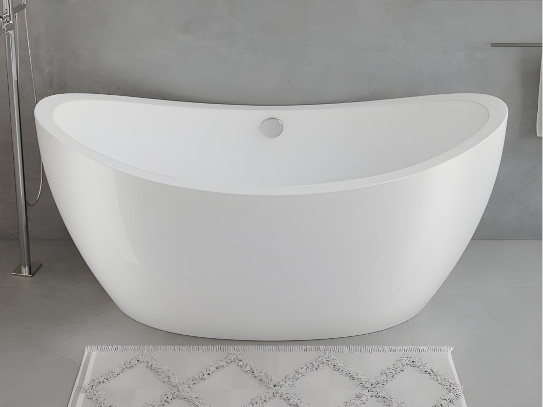 Baignoire îlot design blanche  - 225L - 170 x 83 x 77cm - ALDA