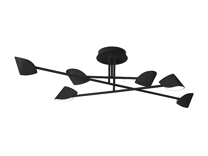 Semi-plafond CAPUCCINA led noir 44.5w MANTRA