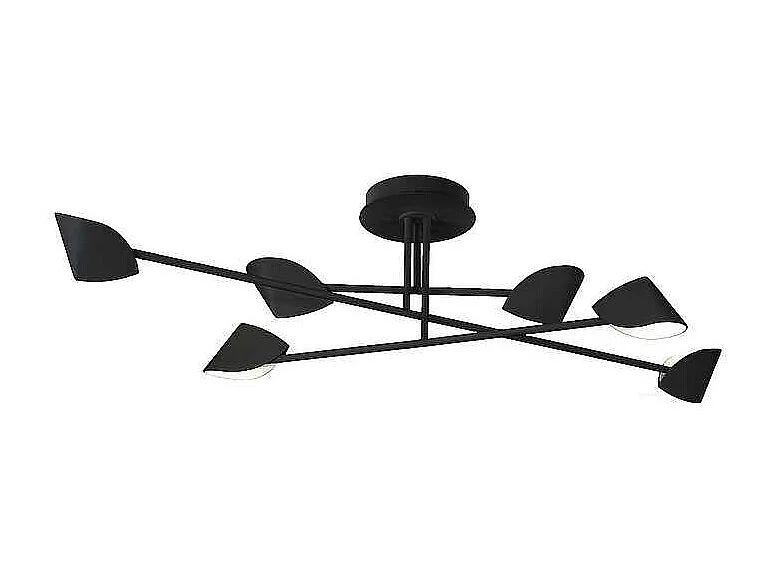 Semi-plafond CAPUCCINA led noir 44.5w MANTRA