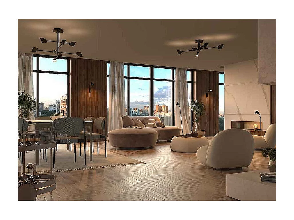 Semi-plafond CAPUCCINA led noir 44.5w MANTRA