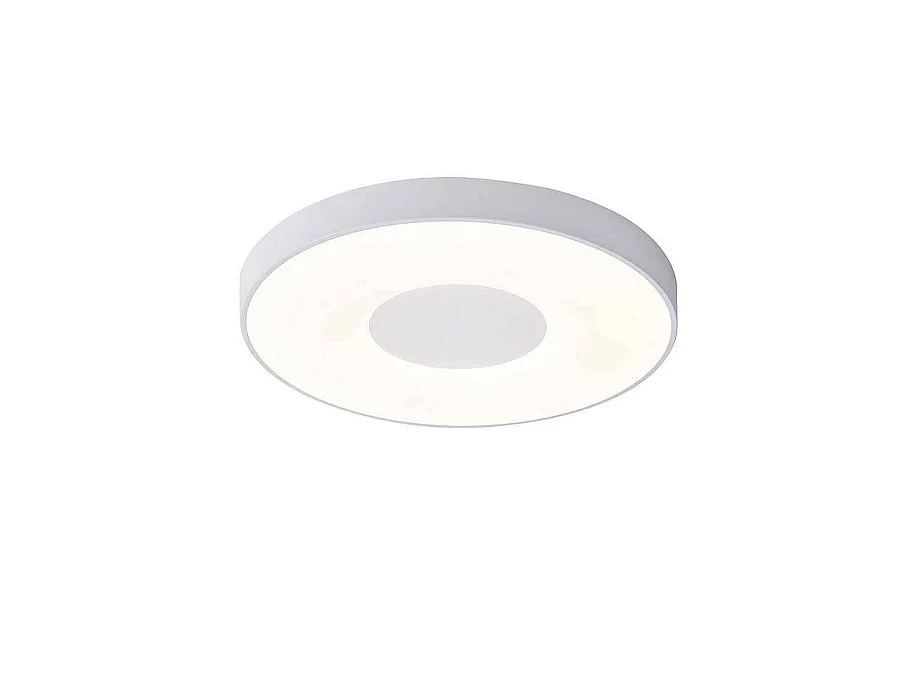 Plafondnier LED blanc avec télécommande modèle COIN MANTRA