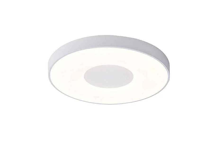 Plafondnier LED blanc avec télécommande modèle COIN MANTRA