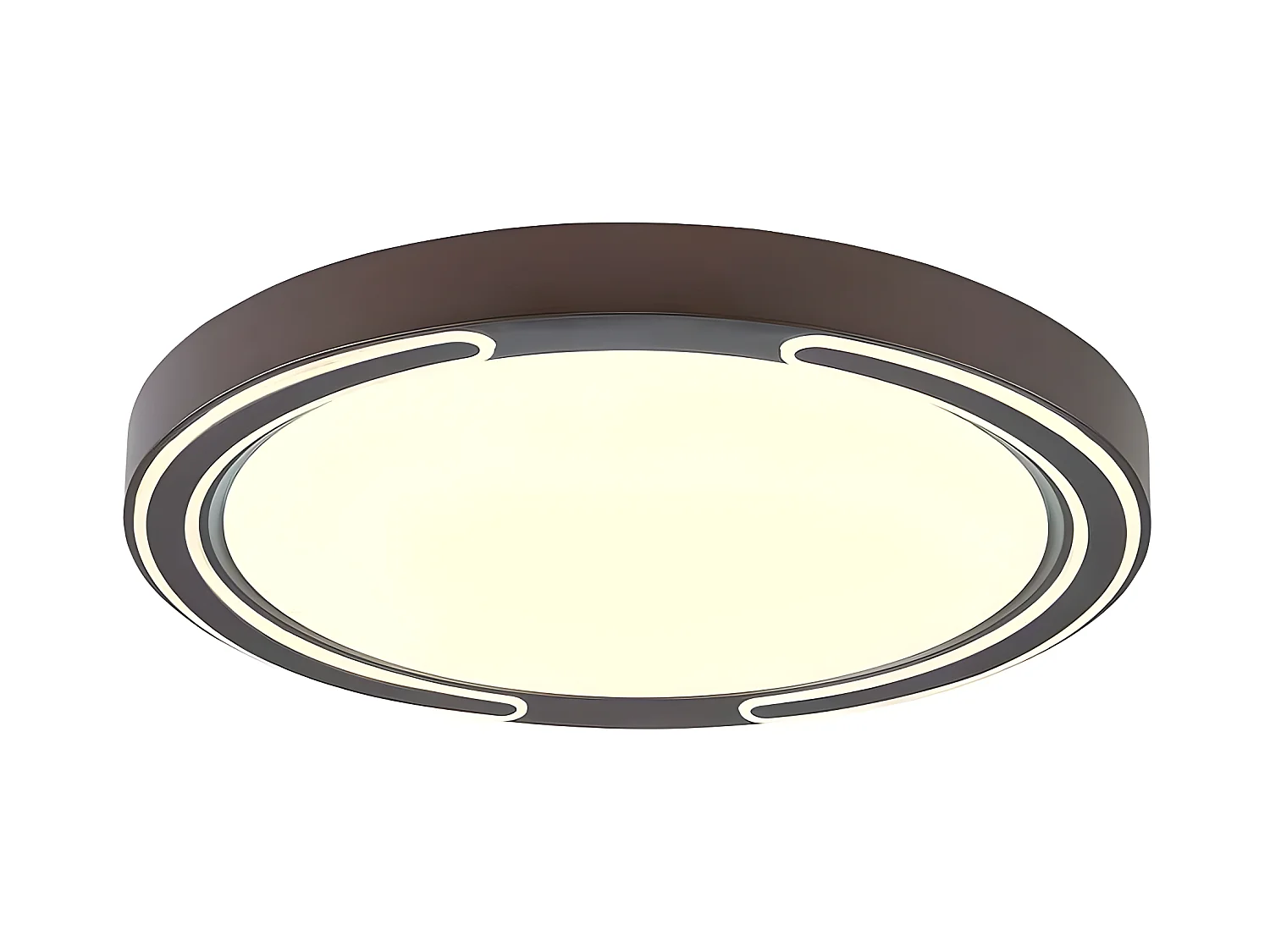 Plafondnier marron ASHER led 72w dimmable FABRILAMP