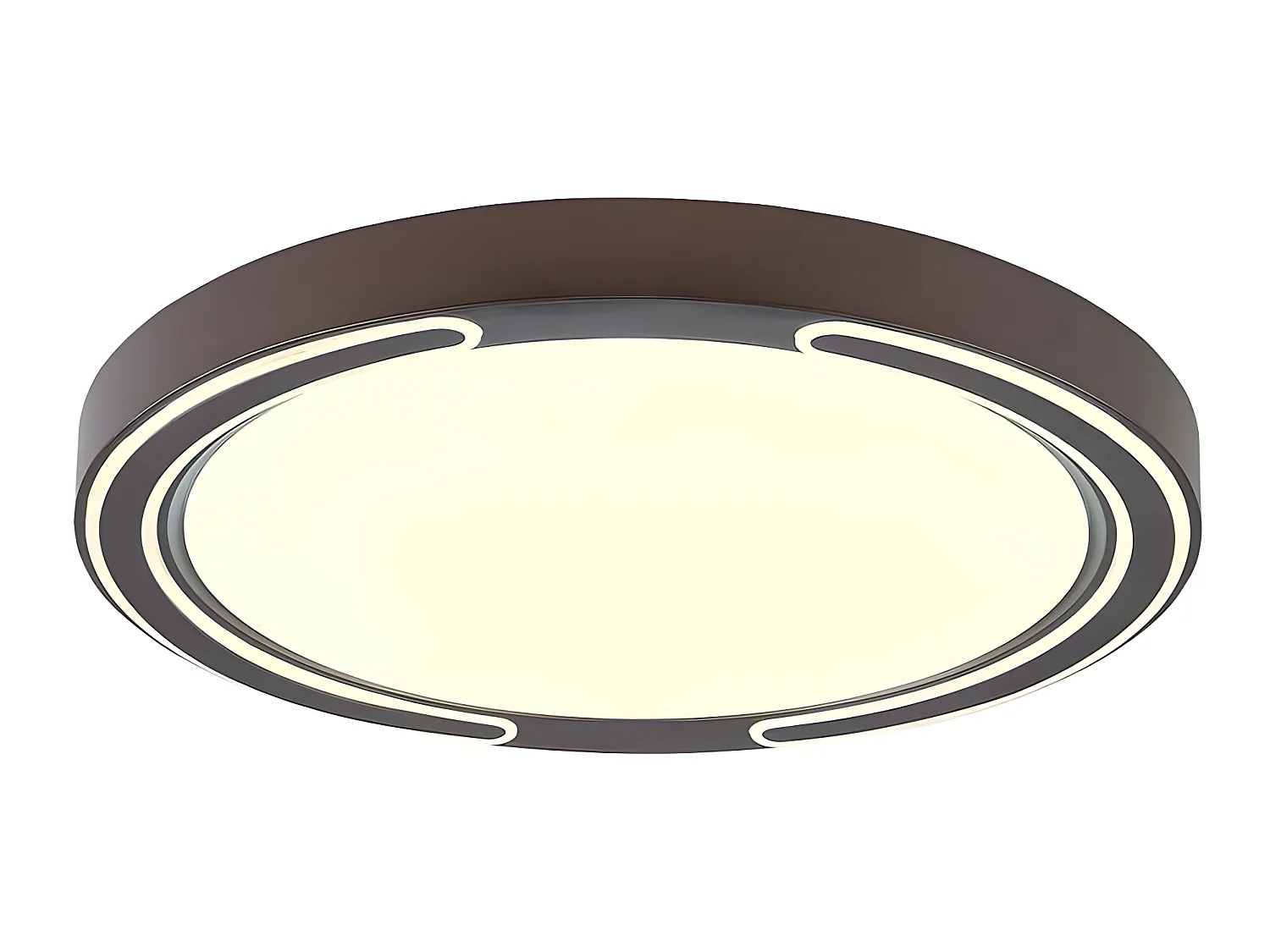 Plafondnier marron ASHER led 72w dimmable FABRILAMP